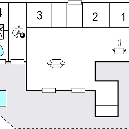 Prázdninový dům Awesome In Henne With Kitchen